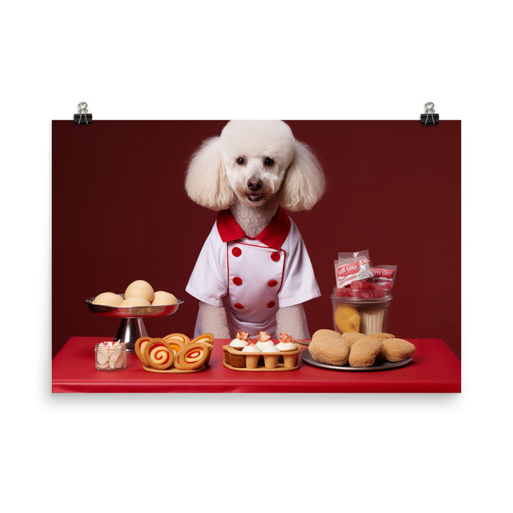 Poodle Fast Food Crew Photo paper poster - PosterfyAI.com