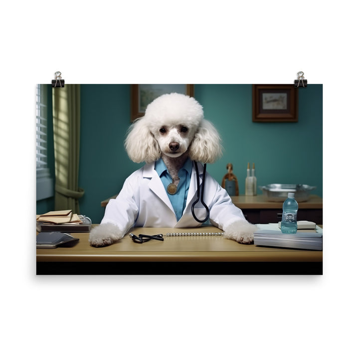 Poodle Doctor Photo paper poster - PosterfyAI.com