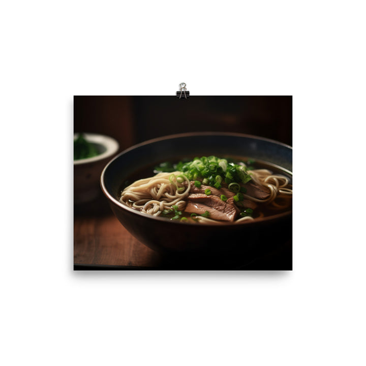 Soba in Broth photo paper poster - Posterfy.AI