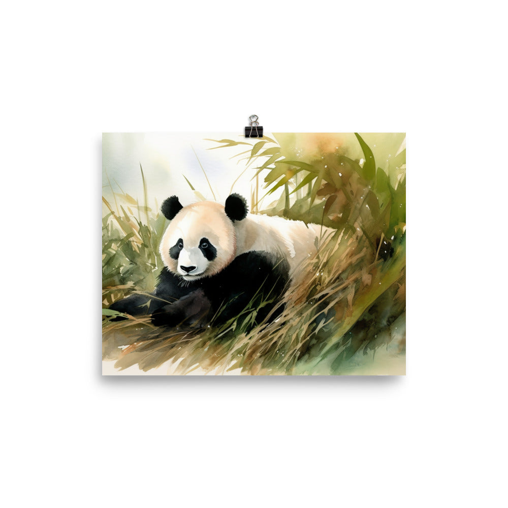 Pandas Peaceful Habitat photo paper poster - Posterfy.AI