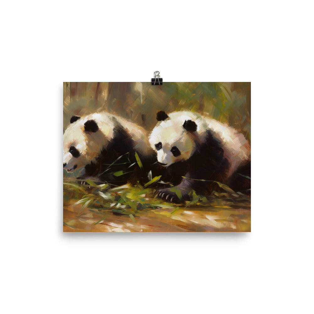 Panda Pals photo paper poster - Posterfy.AI