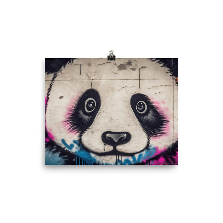 Panda Graffiti photo paper poster - Posterfy.AI