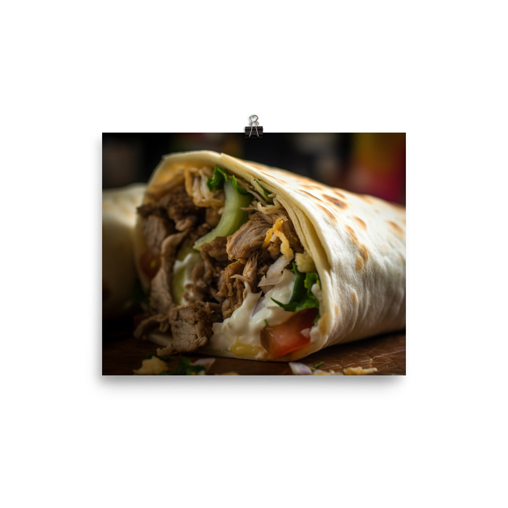 Shawarma Delight photo paper poster - Posterfy.AI