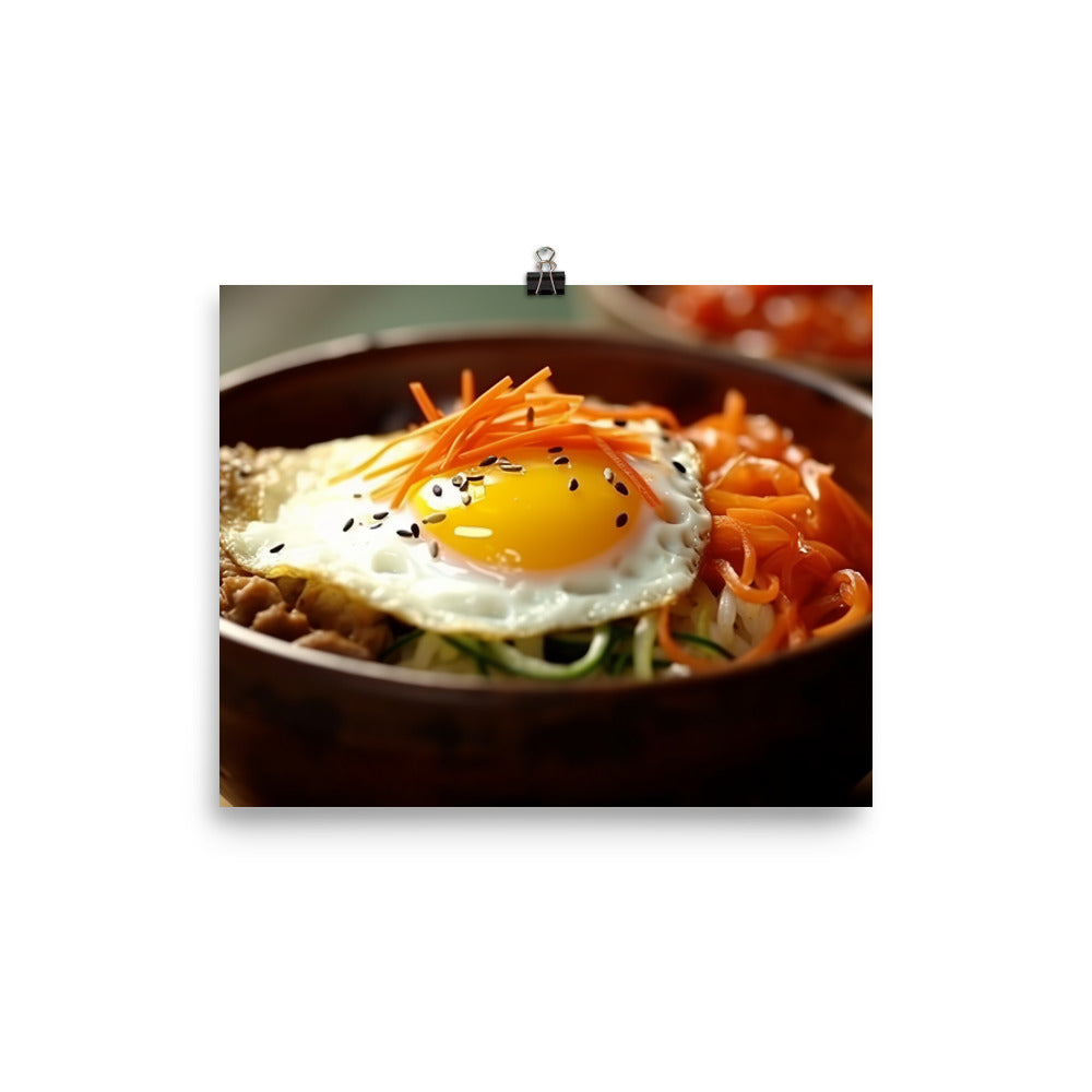 Kimchi Bibimbap photo paper poster - Posterfy.AI