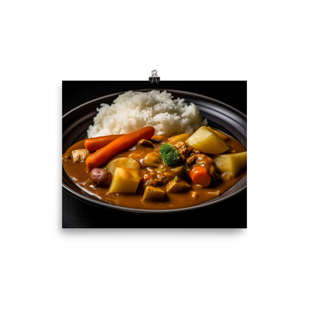 Japanese Curry photo paper poster - Posterfy.AI