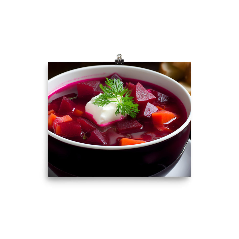 Borscht photo paper poster - Posterfy.AI