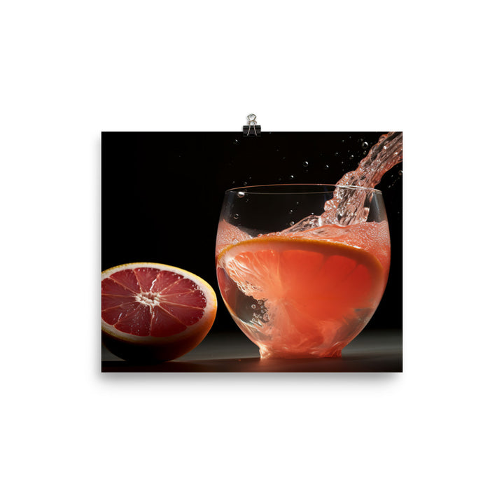 Grapefruit juice photo paper poster - Posterfy.AI