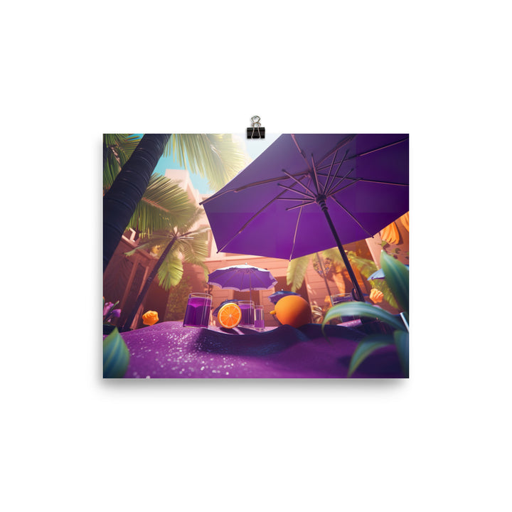 Grape Soda Paradise photo paper poster - Posterfy.AI