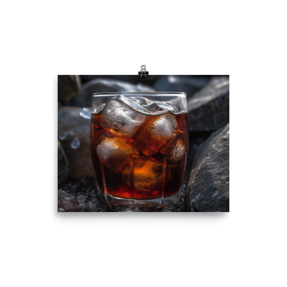 Root Beer on the Rocks photo paper poster - Posterfy.AI