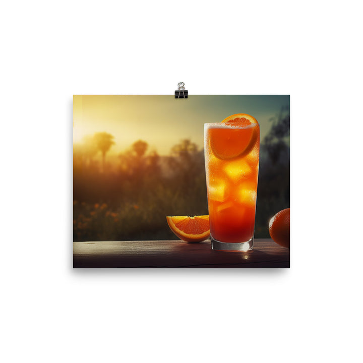 Sun Kissed Citrus Burst photo paper poster - Posterfy.AI