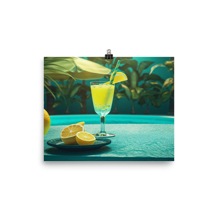 Lemon lime soda photo paper poster - Posterfy.AI