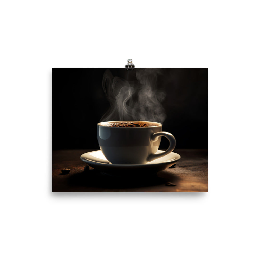 Bold and Beautiful Espresso Shot photo paper poster - Posterfy.AI