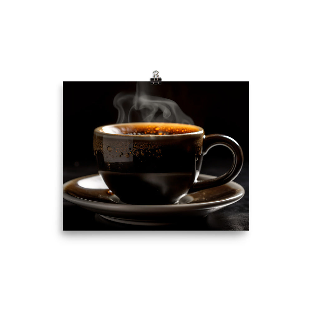 Bold and Beautiful Espresso Shot photo paper poster - Posterfy.AI