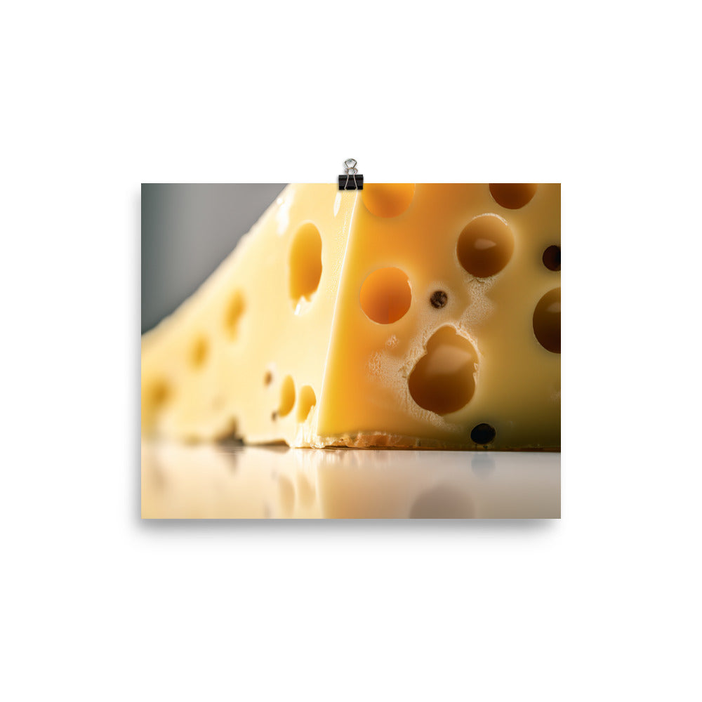 Classic Swiss cheese photo paper poster - Posterfy.AI