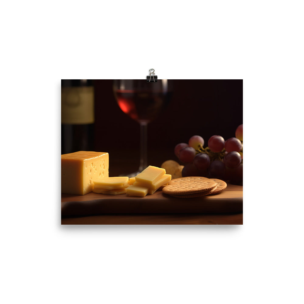Cheddar and Crackers photo paper poster - Posterfy.AI