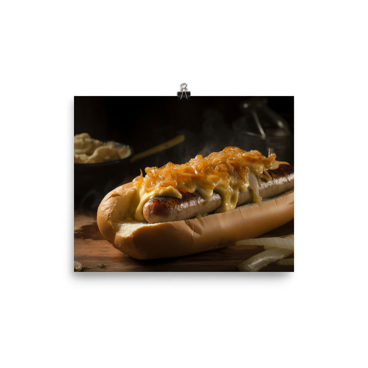 Grilled Bratwurst photo paper poster - Posterfy.AI