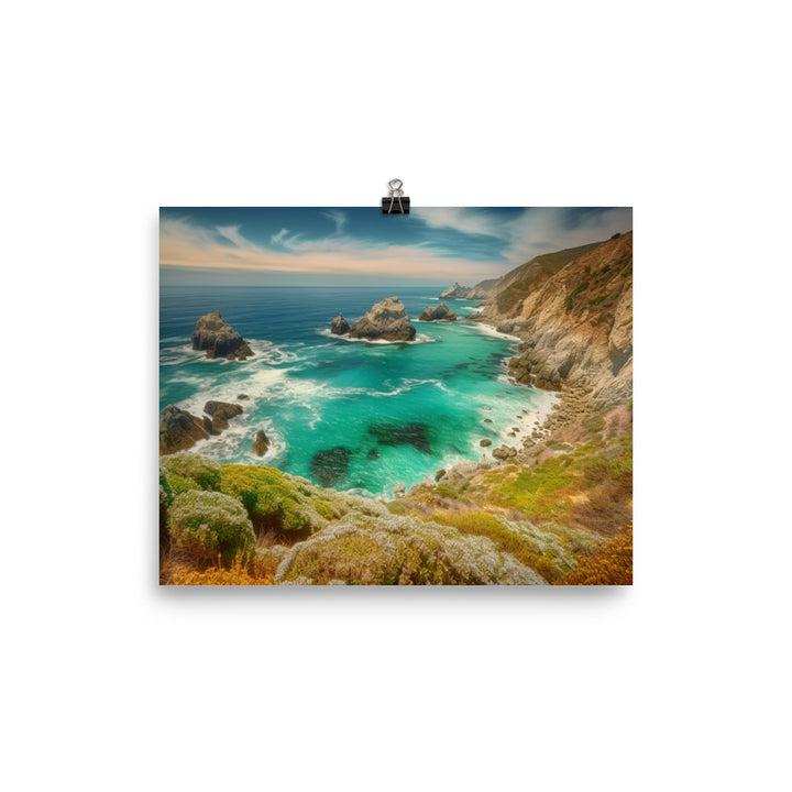 Coastal Majesty of Big Sur photo paper poster - Posterfy.AI