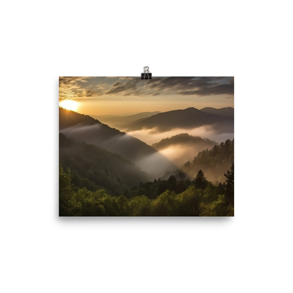 Great Smoky Mountains photo  paper poster - Posterfy.AI