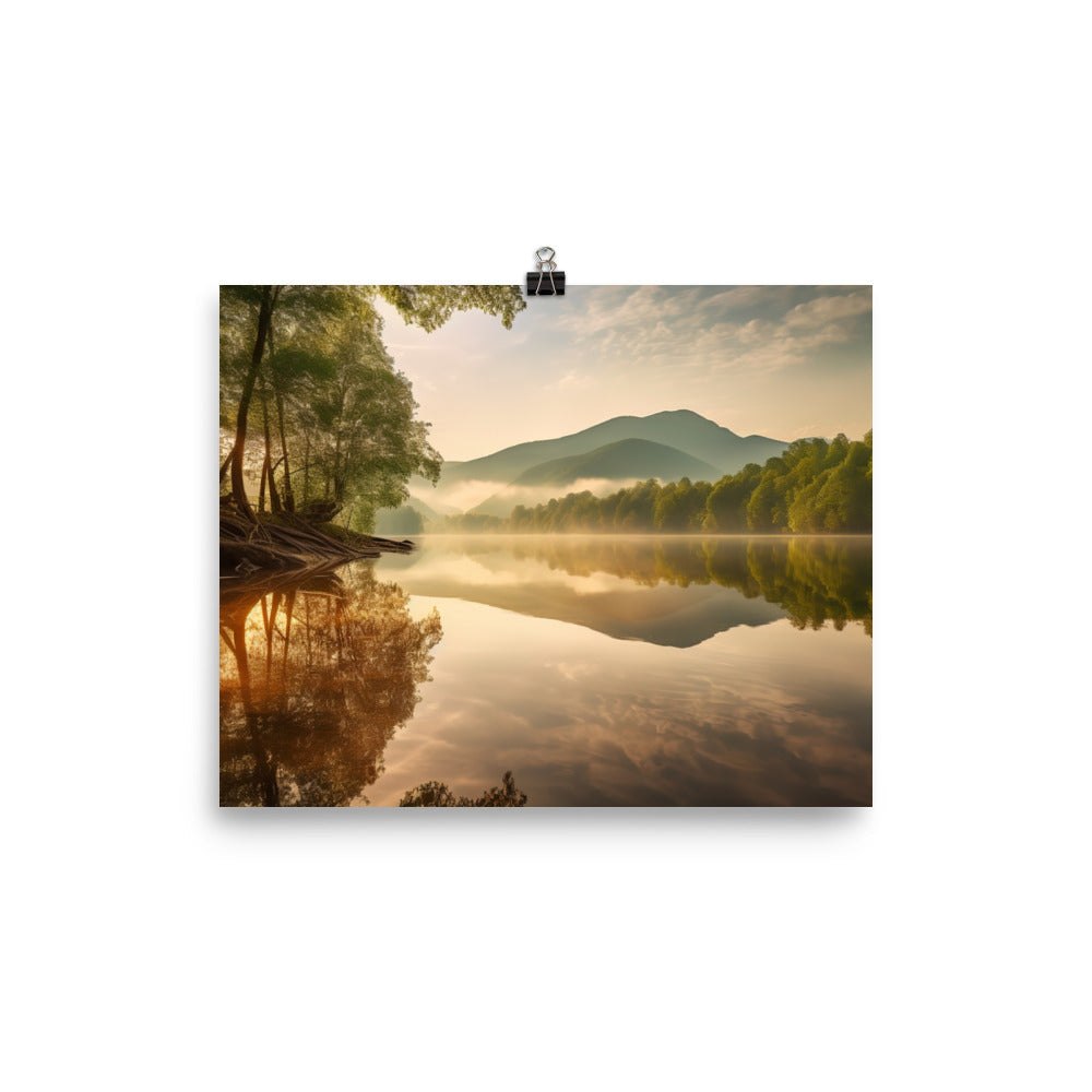 Great Smoky Mountains Lakes photo paper poster - Posterfy.AI