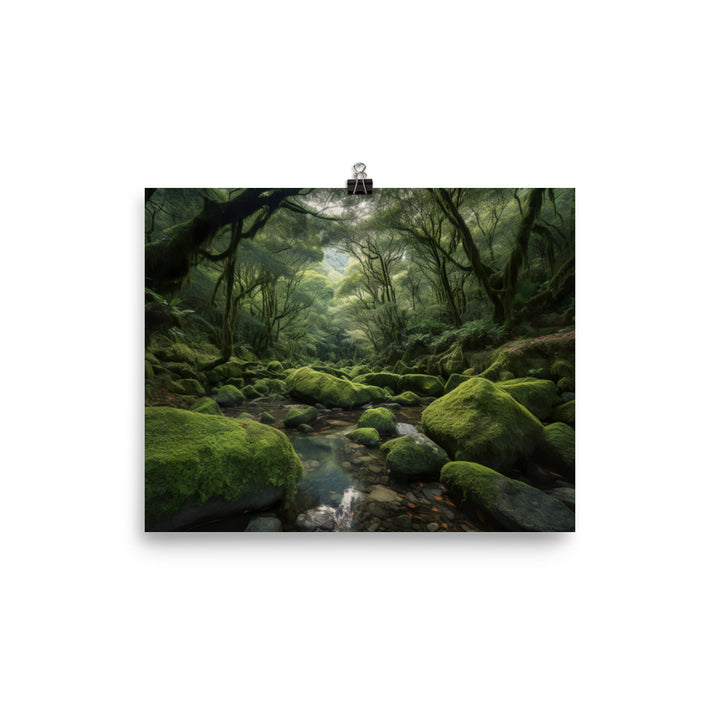 Verdant Beauty of Yakushima photo  paper poster - Posterfy.AI