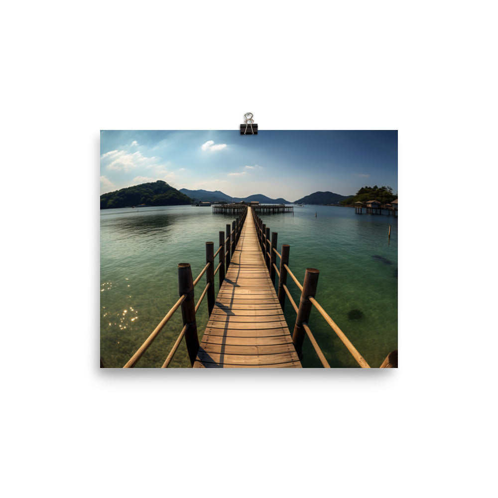 Amanohashidates Bridge to Heaven photo  paper poster - Posterfy.AI