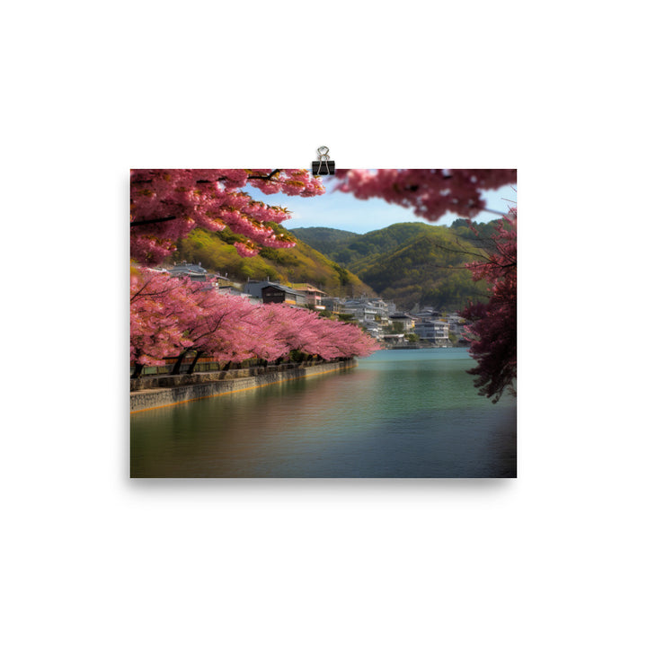 Amanohashidates Blossoms and Colors photo  paper poster - Posterfy.AI