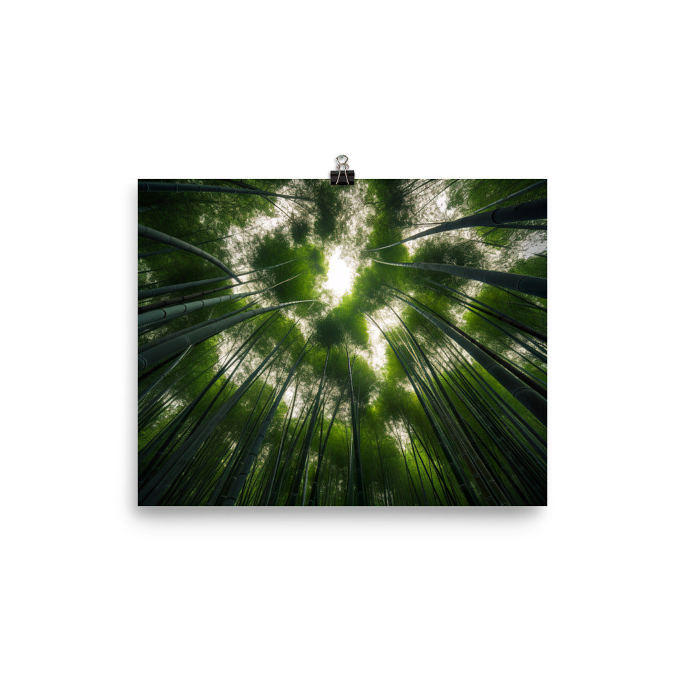 Arashiyama Bamboo Groves Serenity photo  paper poster - Posterfy.AI
