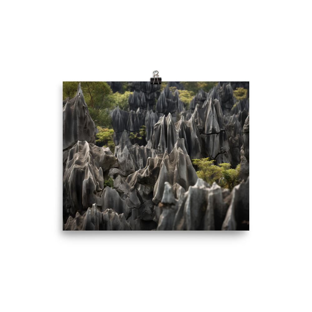 Shilin Stone Forest photo paper poster - Posterfy.AI