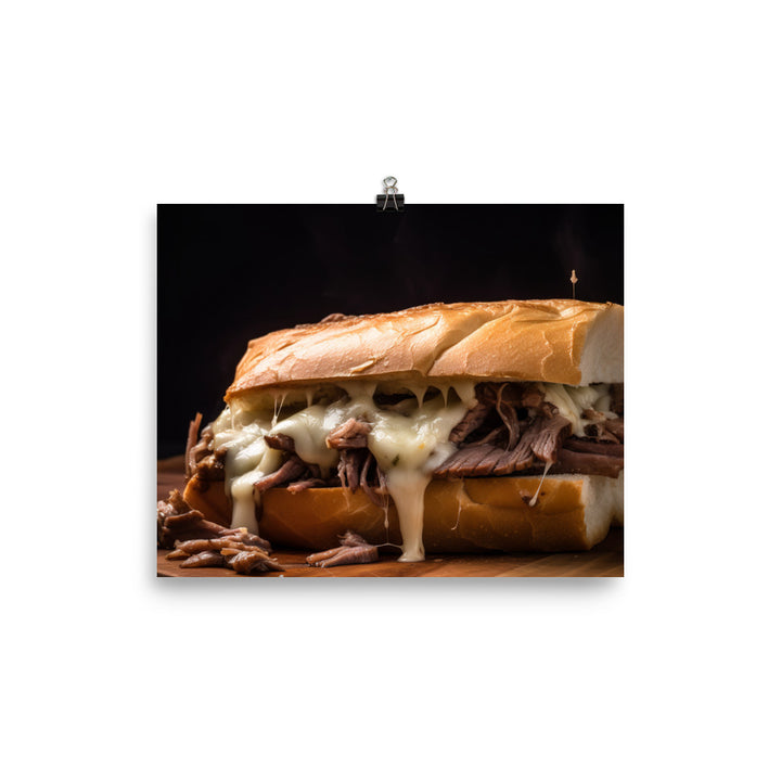 Classic French Dip Sandwich photo paper poster - Posterfy.AI