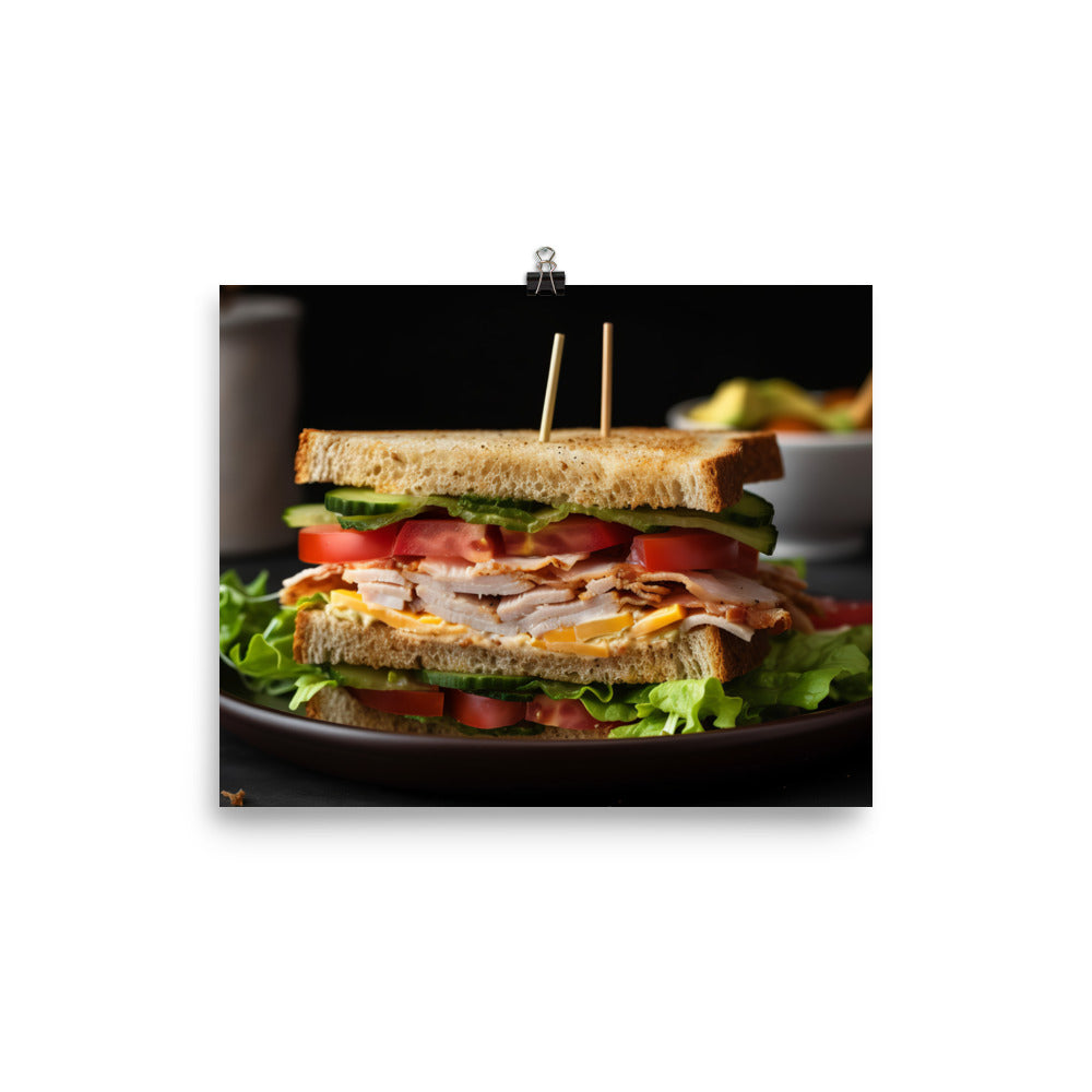 The Perfect Club Sandwich photo paper poster - Posterfy.AI