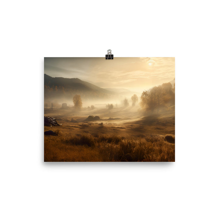 Misty Morning photo paper poster - Posterfy.AI