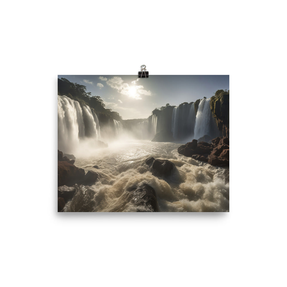 Power and Grace of Iguazu Falls photo paper poster - Posterfy.AI