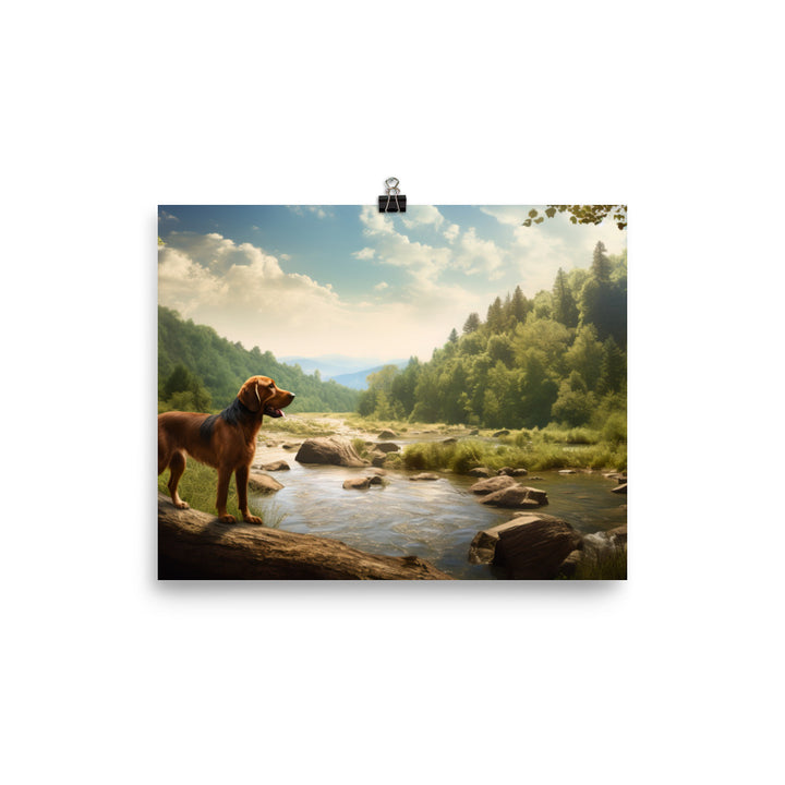 A Bloodhounds Adventure photo paper poster - Posterfy.AI