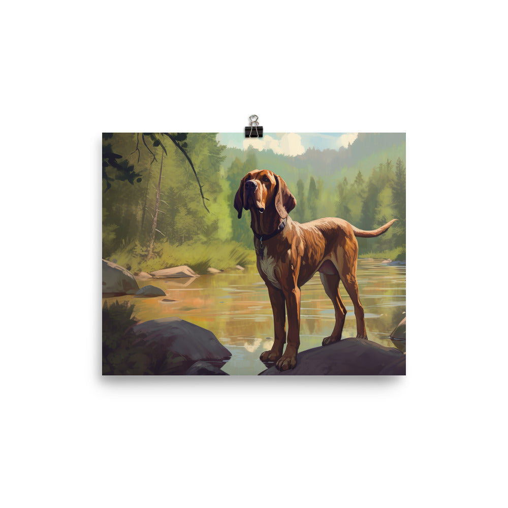 A Bloodhounds Adventure photo paper poster - Posterfy.AI