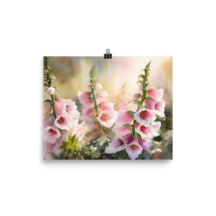 Ethereal Foxgloves photo paper poster - Posterfy.AI