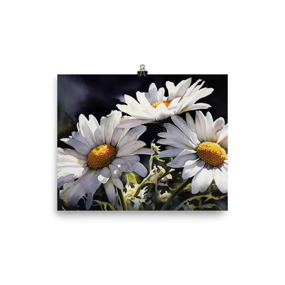 Daisies in Full Bloom photo paper poster - Posterfy.AI