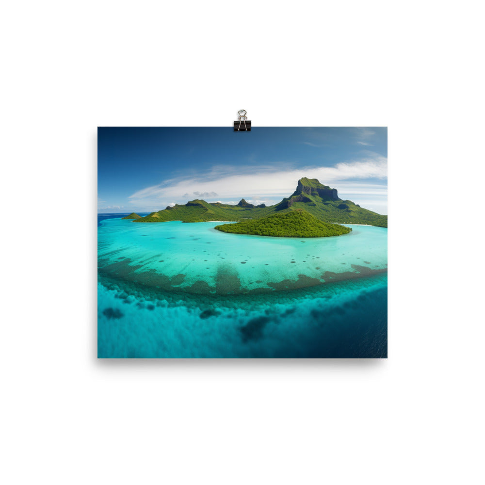 Turquoise Paradise photo paper poster - Posterfy.AI