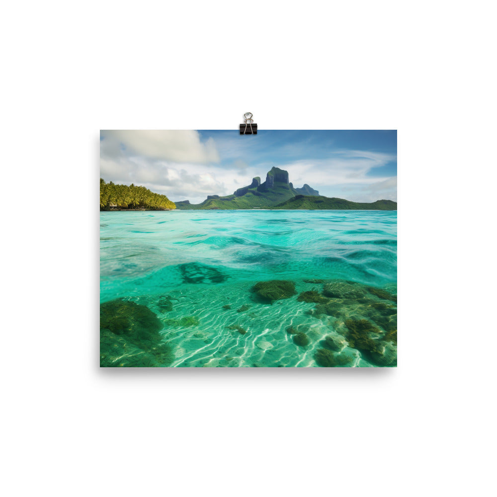 Turquoise Paradise photo paper poster - Posterfy.AI