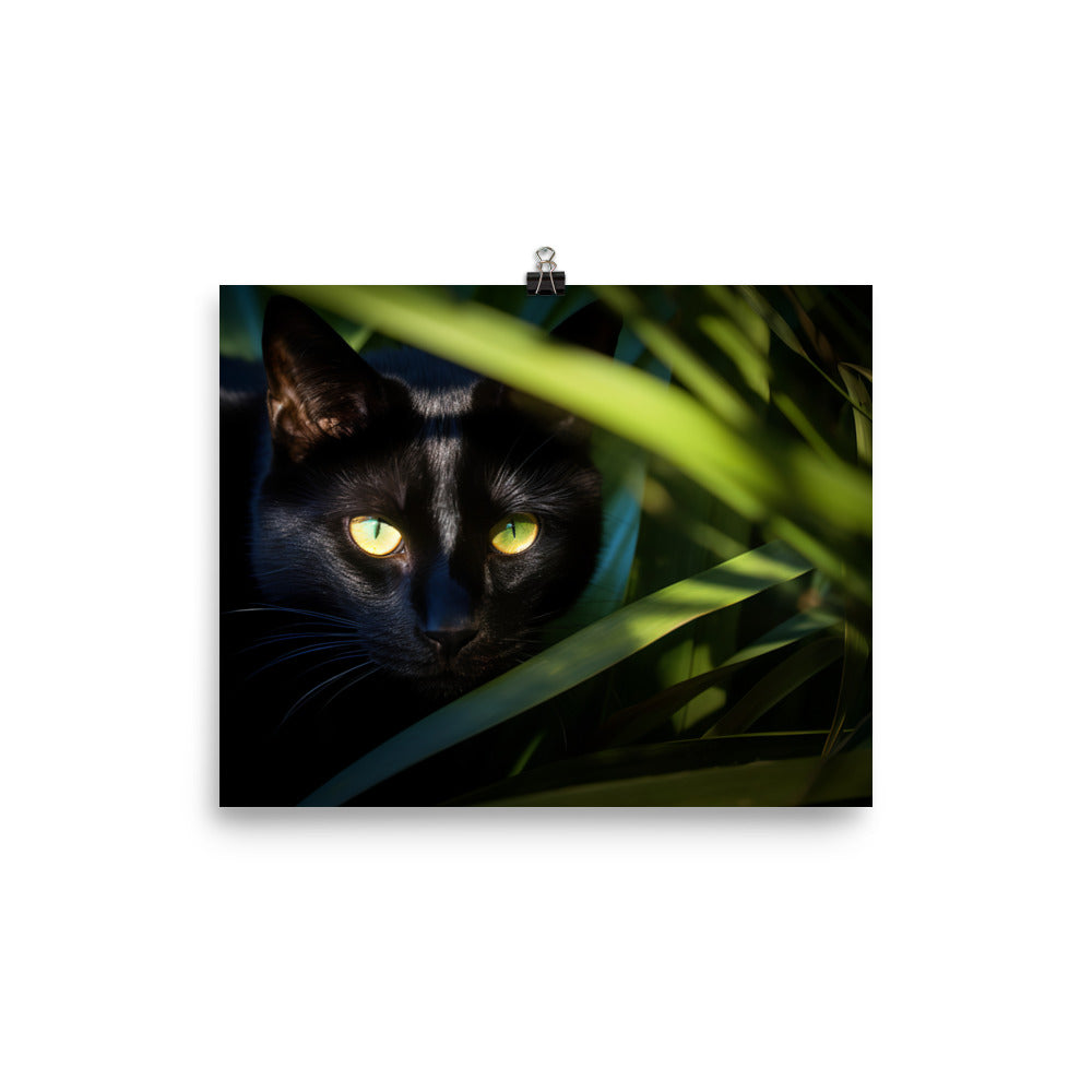 Bombay Cat in the Shadows photo paper poster - Posterfy.AI