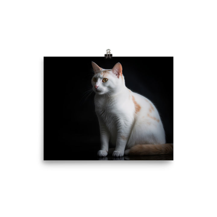 Serene Japanese Bobtail photo paper poster - Posterfy.AI