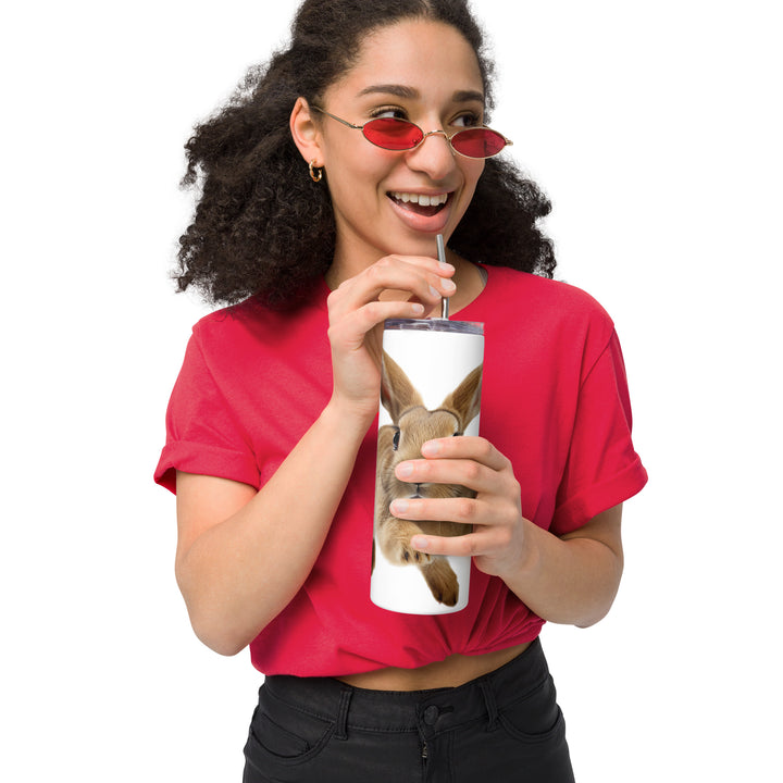 Tan Bunny Tumbler