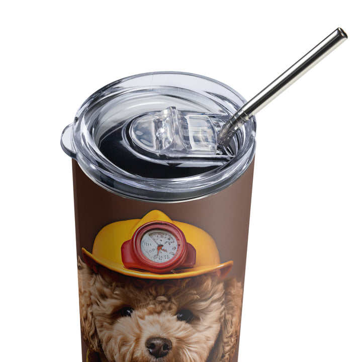 Poodle Firefighter Tumbler