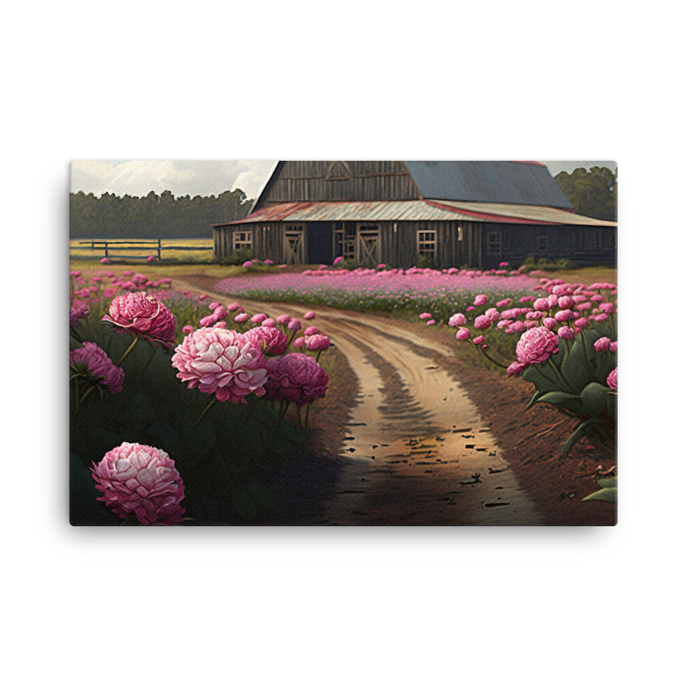 Beautiful Carnation Farm canvas - Posterfy.AI