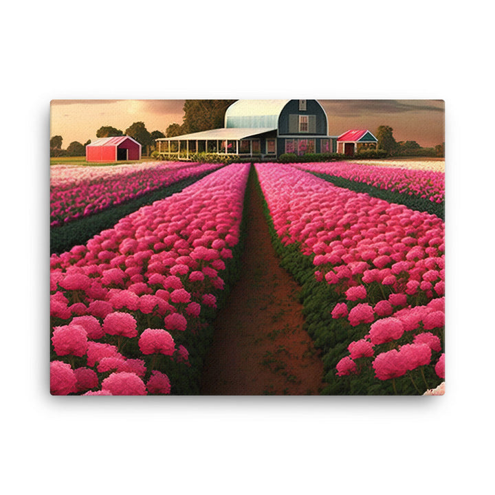 Beautiful Carnation Farm canvas - Posterfy.AI