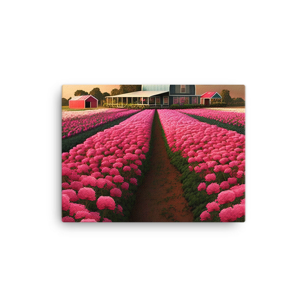 Beautiful Carnation Farm canvas - Posterfy.AI