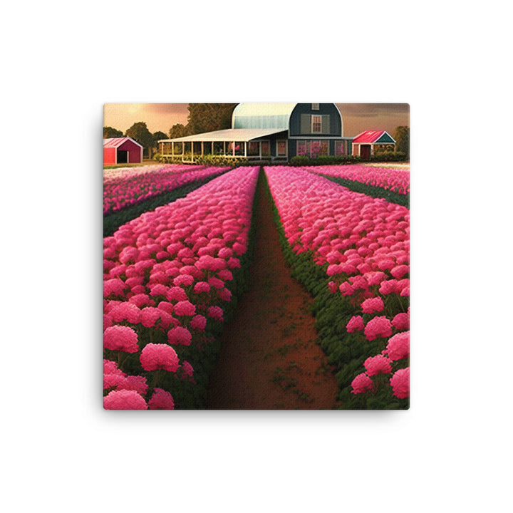 Beautiful Carnation Farm canvas - Posterfy.AI