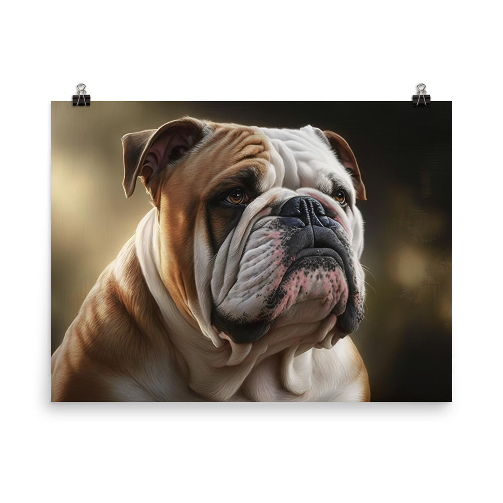 Bulldog photo paper poster - Posterfy.AI