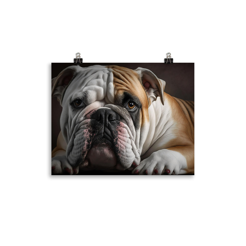 Bulldog photo paper poster - Posterfy.AI