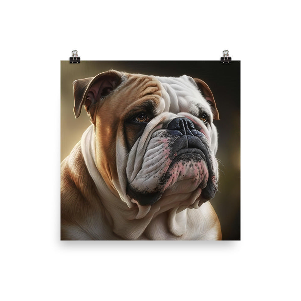 Bulldog photo paper poster - Posterfy.AI