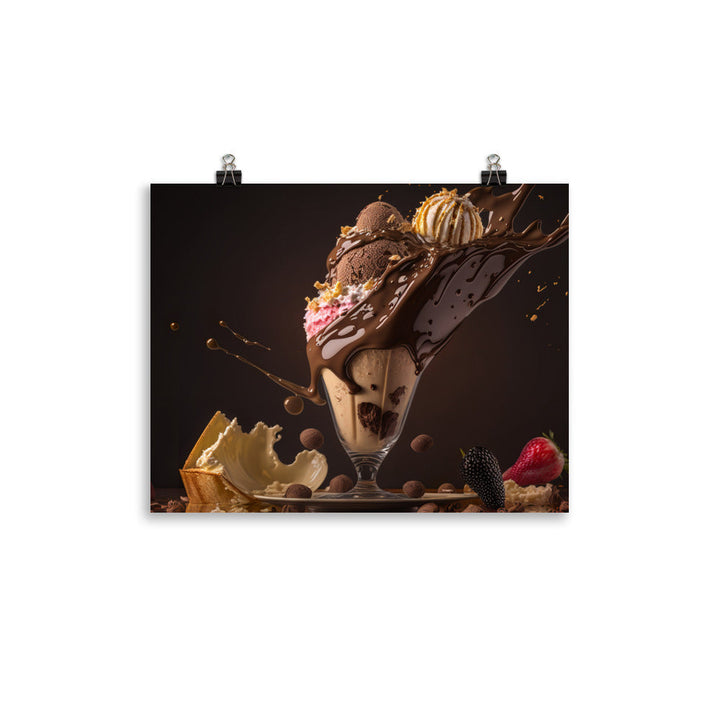 Chocolate Sundae	photo paper poster - Posterfy.AI